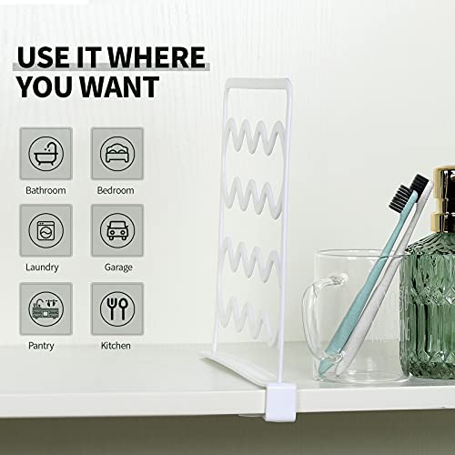 Jetec 16 Pieces Plastic Shelf Dividers Closet Divider Shelf Separator