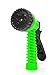 Prudance Hose Nozzle Hand Sprayer with 7 Spray Settings - Water Saving Design for Eco Friendly Gardening - Perfect for Cleaning Patios & Decks and Car Washes & for Watering Your Lawn - Green