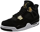 Nike Men's Air Jordan 4 Retro Black/Metallic Gold/White 308497-032 (SIZE: 11)