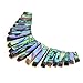 Justinstones Natural Abalone Shell Rectangle Graduated 21pcs Beads Set