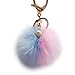 Car Key Pendant,TOOPOOT Artificial Rabbit Fur Keychain Car Key Ring Key Chain (f)