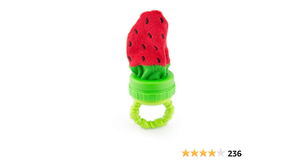 sassy strawberry terry teether