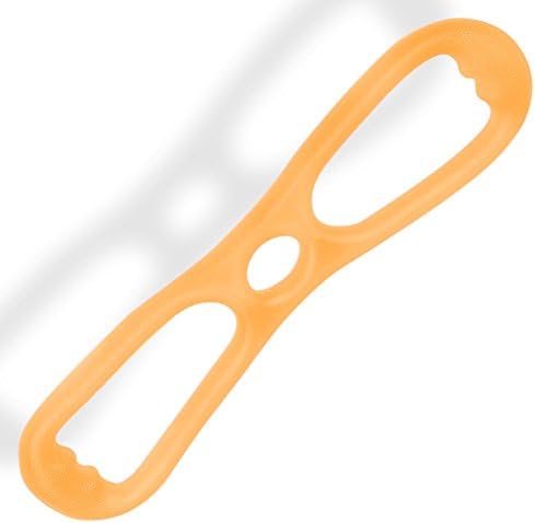 Yoga Rope, Silicone Fitness Body Muscle Stretch Training Elastic Pull Rope for Yoga, Slimming, Strength Training Workout and Gym, Elastic Bands for Exercise, Lanting(Orange)