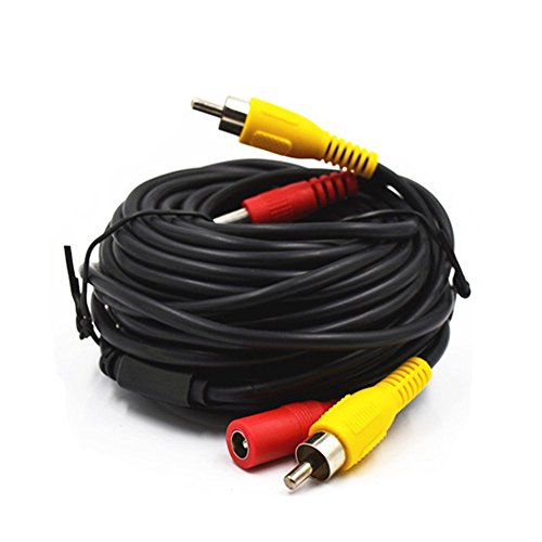Camecho rca dc 12v power audio video av extension cable…