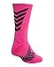 Under Armour Men's Undeniable Mid Crew Socks, Tropic Pink/Black, Large