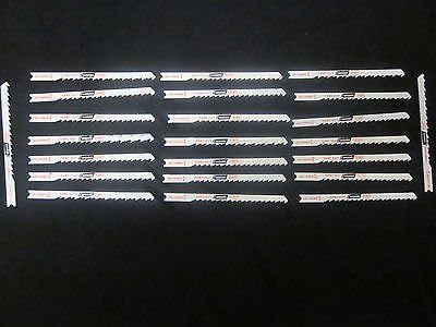 25pc JIG SAW 4" 6-TPI WOOD CUTTING JIGSAW BLADES U144D FAST CUT SOFTWOOD PLYWOOD