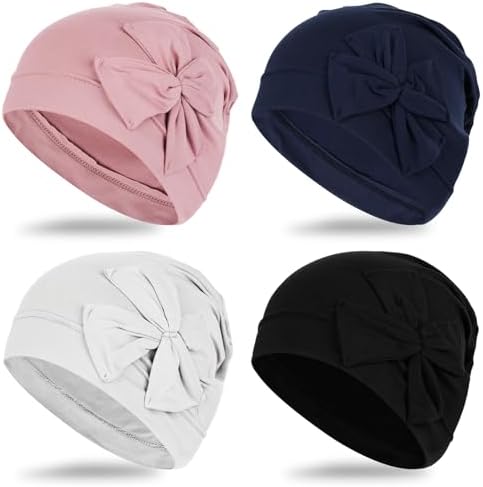 BCHRTOIP 4 Pieces Chemo Headwear for Women, Soft Chemo Hats  display picture 1