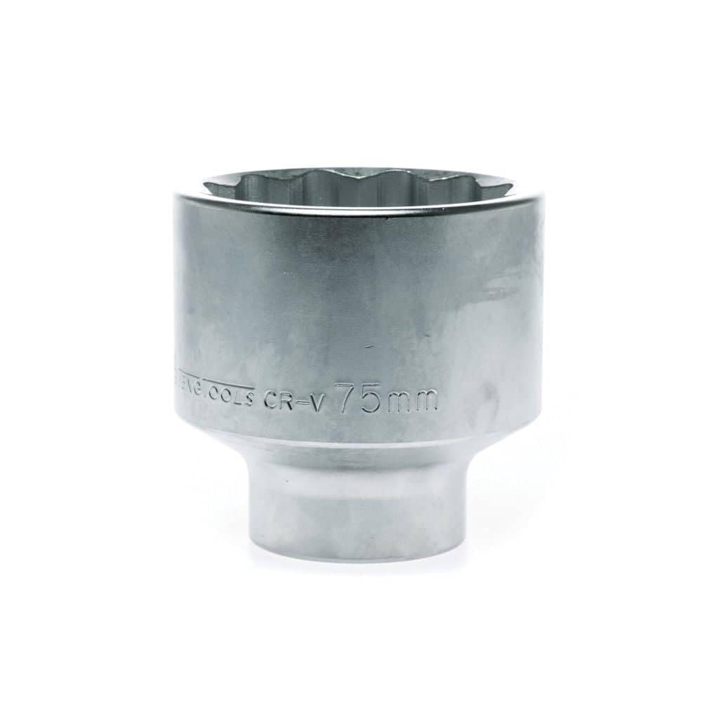 Teng Tools 75MM 1 Inch Drive 12 Point Metric Shallow Chrome Vanadium Socket | Mechanic Tool | Hand Tool - M110575