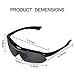 Sports Sunglasses with 2 Interchangeable Lenses for Running Cycling Driving