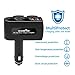 Rocketek 2 USB 2 Socket Car Cigarette Lighter Adapter Combine Dual 12V/24V DC Outlet Car Splitter and Dual USB QC3.0 Car Charger Adapter, The Car Socket and Car USB Support up to 90W / 4 Devices