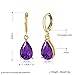 14K Gold Plated Teardrop Cubic Zirconia Dangle Earrings For Womens Best Gift (2 Pairs)