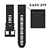 SZSTARS Compatible for Garmin Fenix 5 Band Easy Fit 22mm Width Soft Silicone Watch Strap Replacement for Garmin Fenix 5/Fenix 5 Plus/Forerunner 935/quatix 5/quatix5 Sapphire/Approach S60