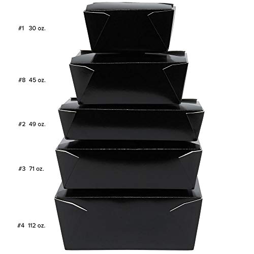 45 Pack EcoFriendly Microwavable Take Out Boxes Kraft Luch Boxes