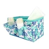 Tenworld Women Girl Fashion Makeup Cosmetic Storage Box Bag Bright Organiser Foldable Stationary Container