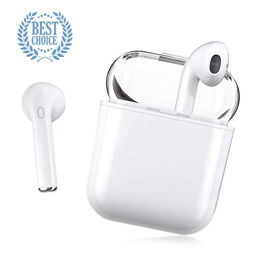 Wireless Bluetooth 5.0 Headphones,Wireless Earbuds Earphones in-Ear Earbuds Stereo Headset with Microphone IPX5 Anti-Sweat Sports Earbuds,Earphones Compatible with Apple Airpods Android Samsung iPhone