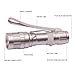 Blue LED Multifunctional Flashlight Azurelite For Coral Night Feeding Colors Health Checking And Illumination - High Luminance - Powerful Focusing Beam - Convex Optic - 5 Watt Lifetime - 3 Modes