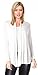 Womens Open Drape Cardigan Reg and Plus Size Cardigan Sweater Long Sleeves - USA White Large
