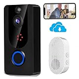 Wireless Doorbell Camera 1080P with Chime, Video