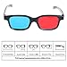 FLYCHENGi Universal 0.2mm 3D Glasses Cyan Anaglyph Black Frame Red Blue 3D Glasses for 3D Cinema Movie Game DVDthumb 3