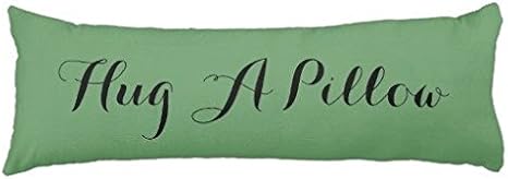 Amazon スタイリッシュなレトログリーンhug A枕ケース筆記体フォントクッションカバー54 X インチ 枕 抱き枕 オンライン通販
