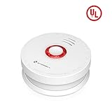 SITERWELL Smoke Detector and Battery Operated Smoke and Fire Alarm 10 Years Photoelectric Smoke Alarm with UL Listed, 9V Battery Included (GS528A)