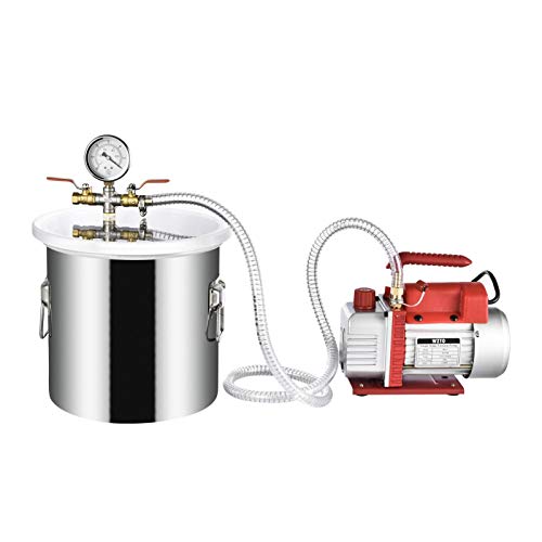 Younar 5 Gallon Vacuum Degassing Chamber Stainless Steel Degassing