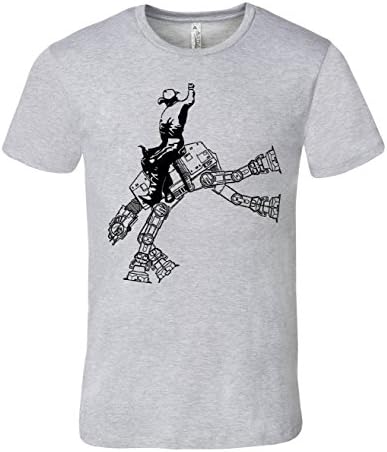 Mission Thread Clothing Mens Star Wars At-At Cowboy Rodeo T-Shirt Medium Athletic Heather