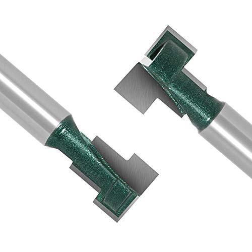 Yakamoz T Slot Router Bit Set 1/4 Inch Shank TSlot Router Bits