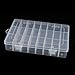 uxcell Hardware Box Storage Made Of Durable Plastic Slim Design with 24 Compartments for Screws Nuts and Bolts