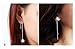 Spiritlele Cubic Zirconia Threader Earrings Round CZ Dangling Earrings Long Line Crystal Earrings for Women