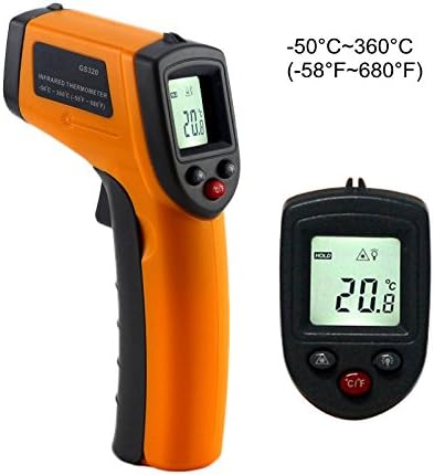 GS320 Digital IR Infrared Thermometer Temperature Meter -50~360C -58~680F Pyrometer