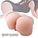 Male Masturbator, Pussy Ass 3D Masturbator Sexy Curves Male Sex Toy Tight Virgin Anus Butt with Lifelike Labia Doggy Style Masturbation for Man Orgasm 7.4 * 7.8 * 5.1 inchesthumb 1
