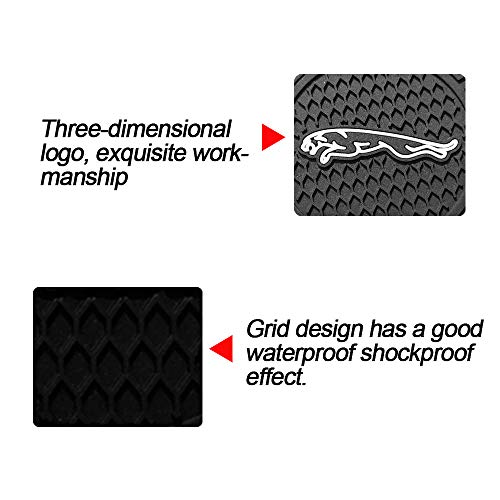 Car Interior Accessories Anti Slip Cup Holder Insert Coaster Mat fits for Jaguar Vehicles (Set of 2, 2.75" Diameter)