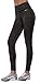 Aenlley Women's Activewear Yoga Pants High Rise Workout Gym Spanx Tights leggings Color Black Size L