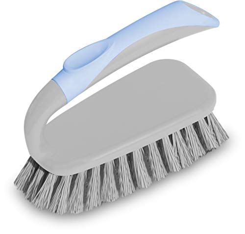 York Bacteria Stop Antibacterial Ergonomic Cleaning Brush with Zinc Non-Slip Handle for Seals and Difficult Surfaces Hygiene Bathroom 8 x 16 x 11 cm