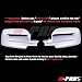 A-PADS Compatible with(Just overlay Stick on, NOT for SNAP IN Replacement) Chrome Mirror Covers for 2010-11 12 13 2014 Dodge RAM 1500 2009-2015 / RAM 2500+3500 - FULL Mirrors, WITHOUT Signal Fit