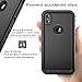 Cozycase Waterproof Case for iPhone Xs Max, Shockproof Full-Body Rugged Case with Built-in Screen Protector for Apple iPhone Xs Max 6.5 inch (2018 -(Black)