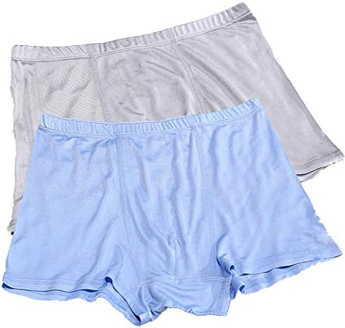 JYHOPE Pure Silk Briefs for Men Knitted Breathable Underwear Underpants