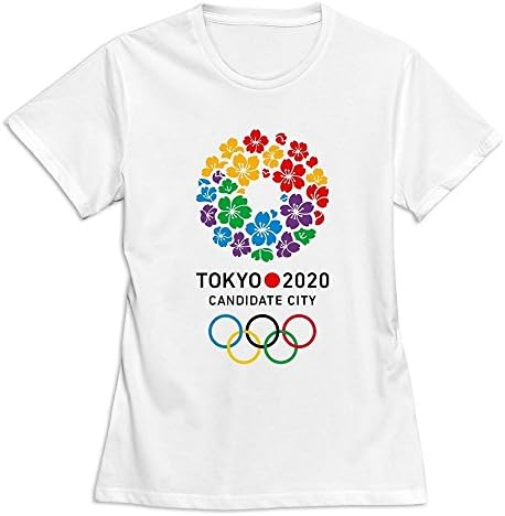 Teelife Slim Fit Women's Tokyo 2020 Olympic Logo Style T-Shirt