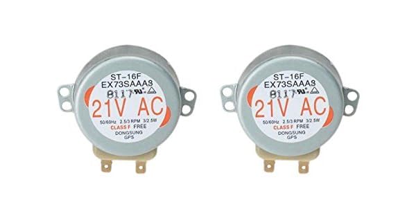 Amazon.com: 2 x GE WB26 X 10038 Turntable Motor para horno ...