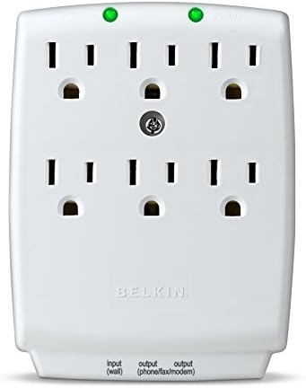 Belkin 6-Outlet SurgeMaster Wall-Mount Surge Protector