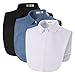 ANZERMIX Women's Detachable Fake Collars Half Shirt Blouse Pack of 3 (Round Collar)