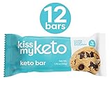 Kiss My Keto Snacks Keto Bars – Keto Chocolate Cookie Dough, Nutritional Keto Food Bars, Paleo, Low Carb/Glycemic Keto Friendly Foods, All Natural On-The-Go Snacks, High Quality Fat Bars, 3g Net Carbs