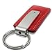 AU-TOMOTIVE GOLD Rectangular Leather Key Chain for Jeep Wrangler (Red)