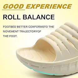 KuaiLu Mens Recovery Sandals Cloud Pillow Cushion
