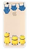 iPhone 6 6S / iPhone 6 6S Plus, New Cute Slim Case,Despicable Me，Minions, Cartoon TPU Silicone Protection Skin Case Cover for iPhone