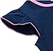 Peppa pig girl's dress Fashion clothing Kids cartoon wear child girl,Navy/Pink,4y