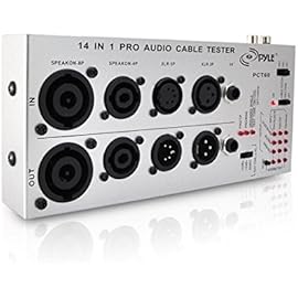 PYLE-PRO Plug 13 en 1 Pro Audio Tester Instrumento musical / Equipo de estudio Conector de cable Comprobador de continuidad / Buscador de línea ...