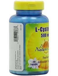 Nature 's vida l-cysteine cápsulas, 500 mg, 100 unidades