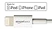 AmazonBasics Lightning to USB A Cable - MFi Certified iPhone Charger - White, 6-Foot